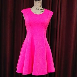 Bright Coral A-Line Dress 🐙